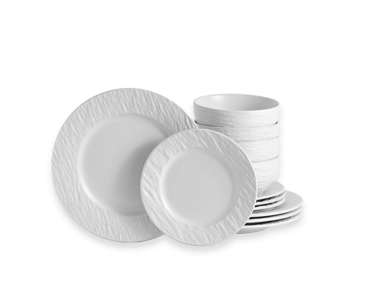 JÍDELNÍ SOUPRAVA, pórovina - bílá, Basics, keramika (6,44kg) - Echtwerk