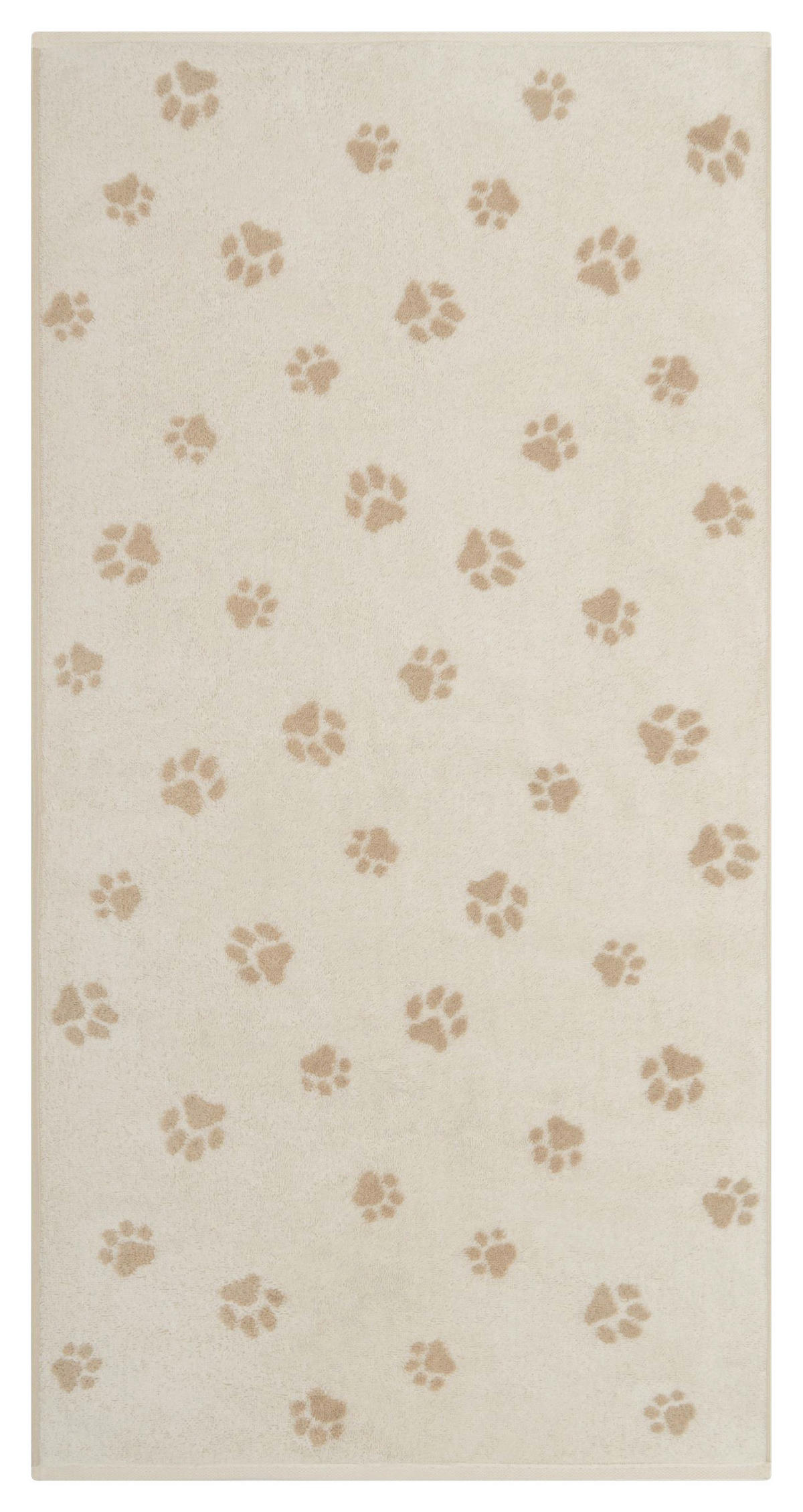 BRISAČA ZA TUŠIRANJE We love dogs  bež 80/150 cm  - bež, Basics, tekstil (80/150cm) - Cawoe