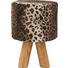 HOCKER Buche massiv - Braun, Design, Holz/Textil (30/45/30cm)