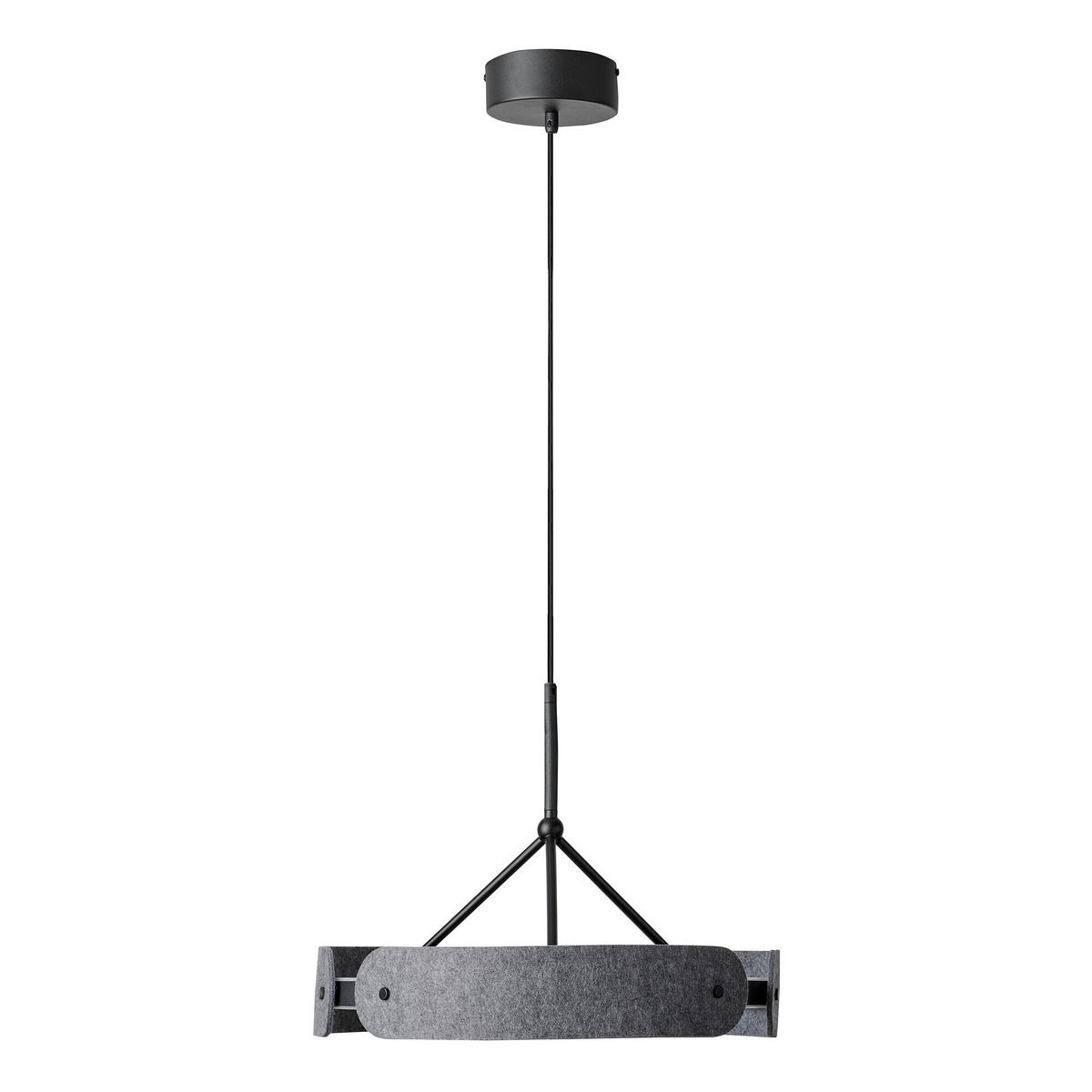 LED-HÄNGELEUCHTE 43/150 cm  - Dunkelgrau, Basics, Kunststoff/Textil (43/150cm) - Osram