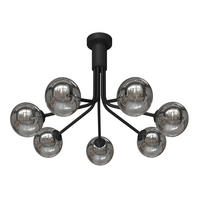 TAKLAMPA Widnes 65/40 cm  - mörkgrå, Design, metall/glas (65/40cm) - Novel