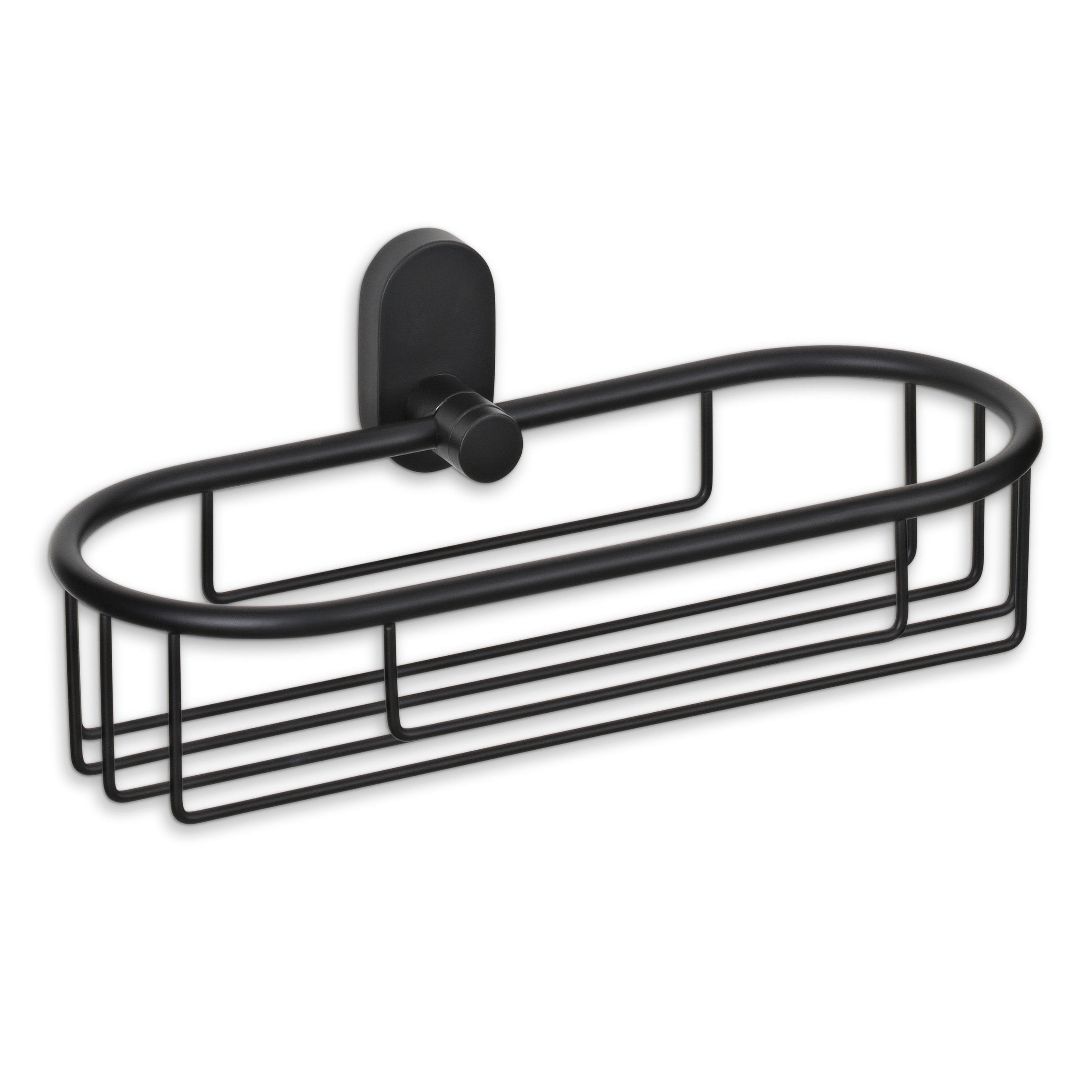 DUSCHKORB  - Schwarz, KONVENTIONELL, Metall (26/10,5/9,5cm) - Kela
