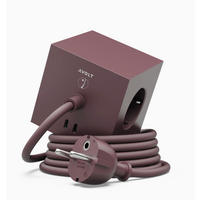 STECKDOSENWÜRFEL - Bordeaux, Basics, Kunststoff (7,6/7,6/7,6cm) - AVOLT