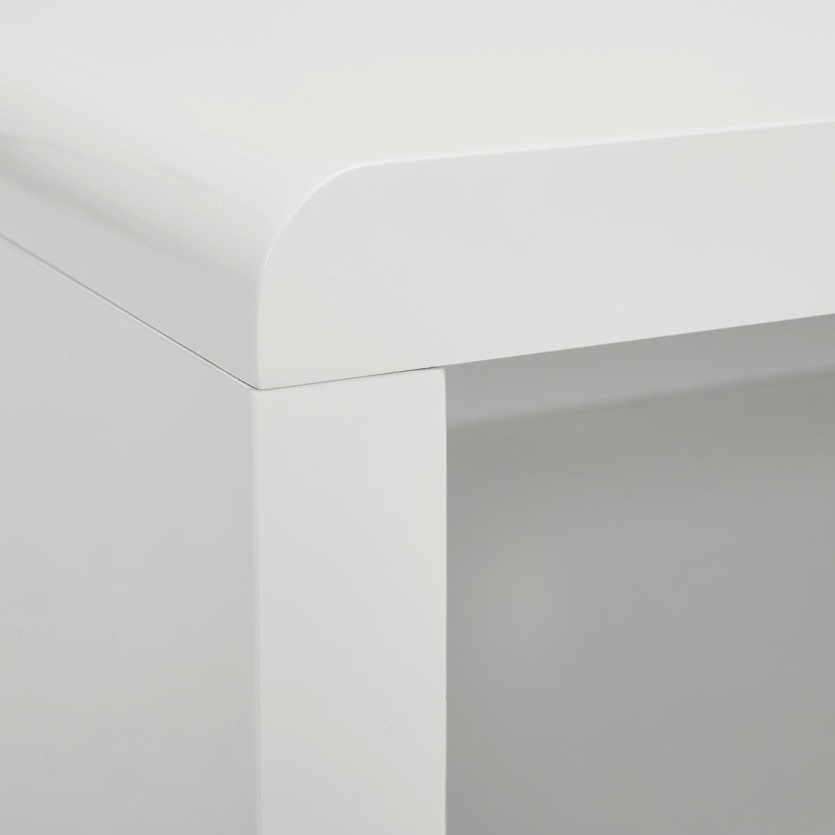 TV-ELEMENT - Chromfarben/Weiß Hochglanz, Design, Holzwerkstoff/Kunststoff (120/46/45cm) - Xora