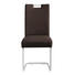 SCHWINGSTUHL Lederlook Dunkelbraun, Edelstahlfarben - Edelstahlfarben/Dunkelbraun, Design, Textil/Metall (48/99/69cm) - Valnatura SCHWINGSTUHL Lederlook Dunkelbraun, Edelstahlfarben - Edelstahlfarben/Dunkelbraun, Design, Textil/Metall (48/99/69cm) - Valnatura