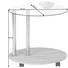 BEISTELLTISCH oval Klar, Sonoma Eiche - Klar/Sonoma Eiche, Design, Glas/Kunststoff (52/45/42cm)