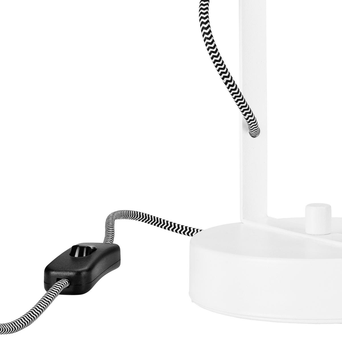 SCHREIBTISCHLEUCHTE   - Weiß, Design, Metall (34/14/14cm)