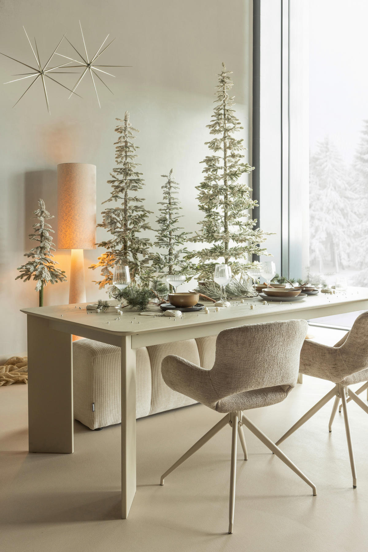 ARMLEHNSTUHL-SET 2 Stück  in Samt  - Sandfarben, MODERN, Textil/Metall (58/58/82cm) - Livetastic