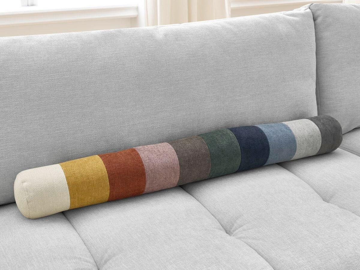 ECKSCHLAFSOFA FUJI Leinenoptik Hellgrau  inkl.  - Hellgrau/Schwarz, MODERN, Kunststoff/Textil (282/204cm)