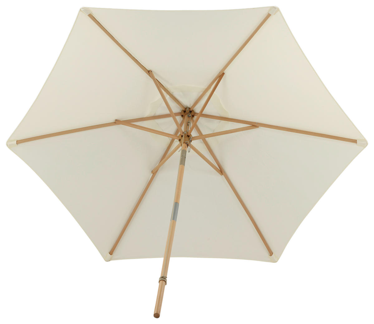 SONNENSCHIRM  250/232 cm  - Weiß, KONVENTIONELL (250/232cm) - Gardenson