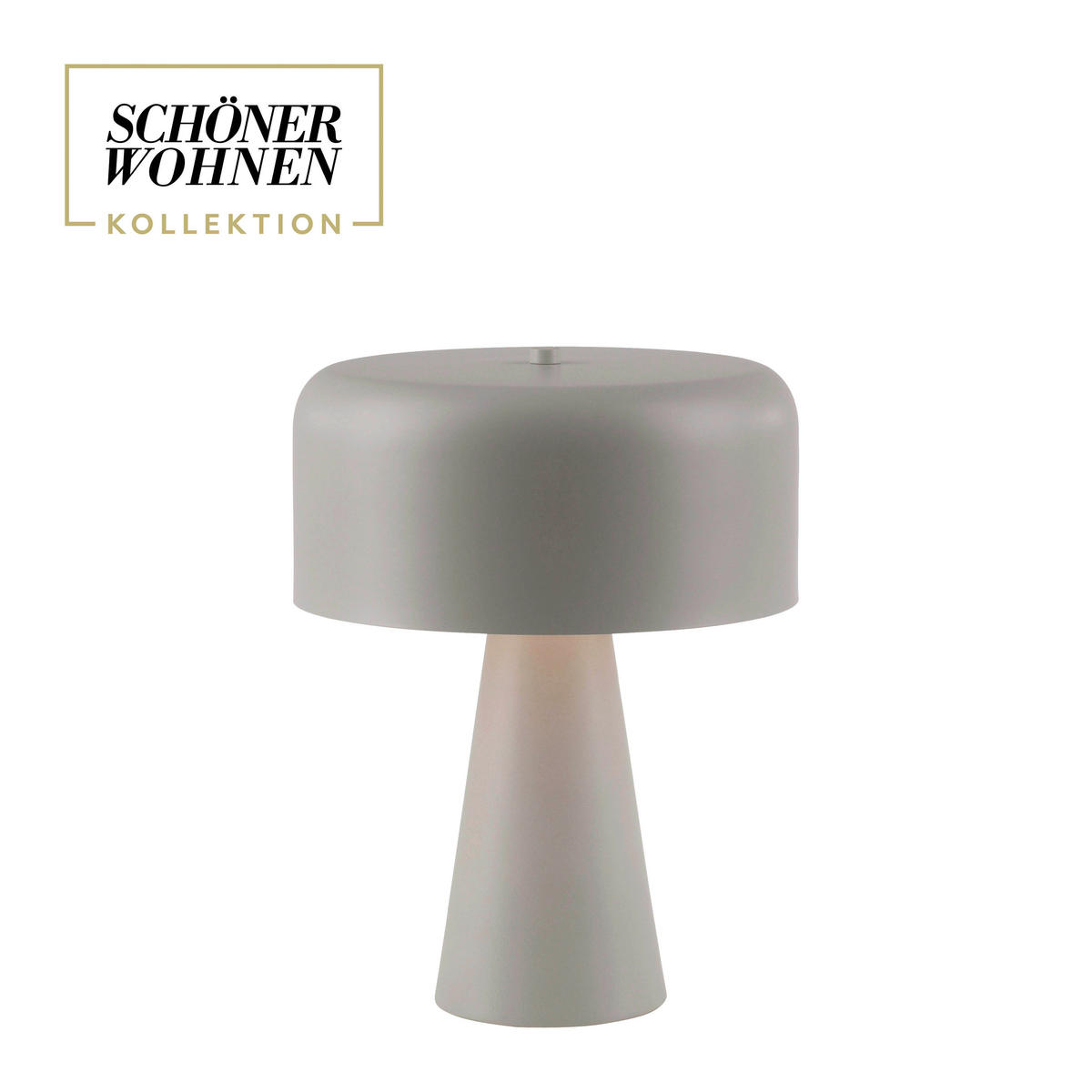 LED-TISCHLEUCHTE SW PENTO 26,5/26,5/34,5 cm   - Sandfarben/Schwarz, Design, Glas/Kunststoff (26,5/26,5/34,5cm) - Schöner Wohnen