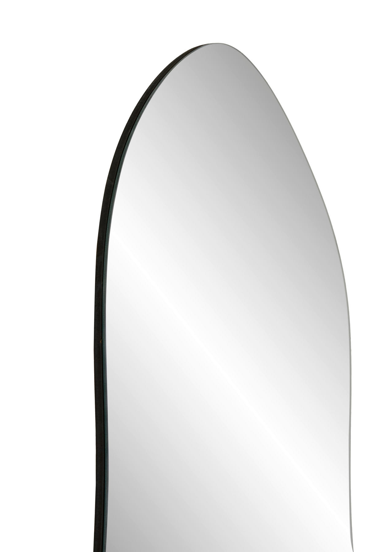 WANDSPIEGEL 80/180/2 cm    in Freiform  - Schwarz, Design, Glas/Holzwerkstoff (80/180/2cm) - MID.YOU