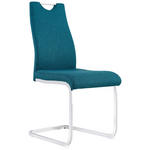 SCHWINGSTUHL Webstoff Petrol  - Chromfarben/Blau, Design, Textil/Metall (44/98/57cm) - Xora