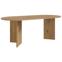 ESSTISCH Wildeiche oval   - Wildeiche, Design, Holzwerkstoff (203,6/90/75cm) - Lomoco
