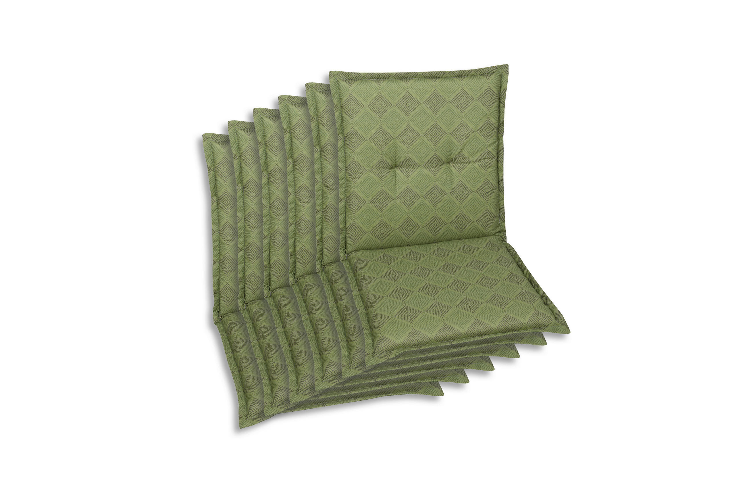 SESSELAUFLAGENSET Raute  - Grün, Basics, Textil (50/6/100cm)