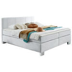 BOXSPRINGBETT 200/200 cm  in Mintgrau  - Mintgrau/Chromfarben, KONVENTIONELL, Kunststoff/Textil (200/200cm) - Hom`in