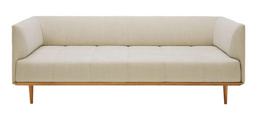 BIGSOFA Flachgewebe Naturfarben  - Naturfarben, Design, Holz/Textil (220/77/120cm) - Joka