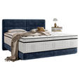 BOXSPRINGBETT 180/200 cm  in Blau  - Blau/Schwarz, KONVENTIONELL, Holz/Textil (180/200cm) - Esposa