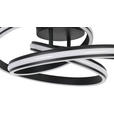 LED-DECKENLEUCHTE 48/52/23 cm   - Schwarz/Weiß, Design, Kunststoff/Metall (48/52/23cm) - Novel