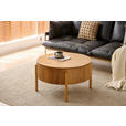 COUCHTISCH Eiche furniert, massiv 75/75/42 cm rund Naturfarben  - Eichefarben/Naturfarben, Natur, Holz/Holzwerkstoff (75/75/42cm) - Waldwelt