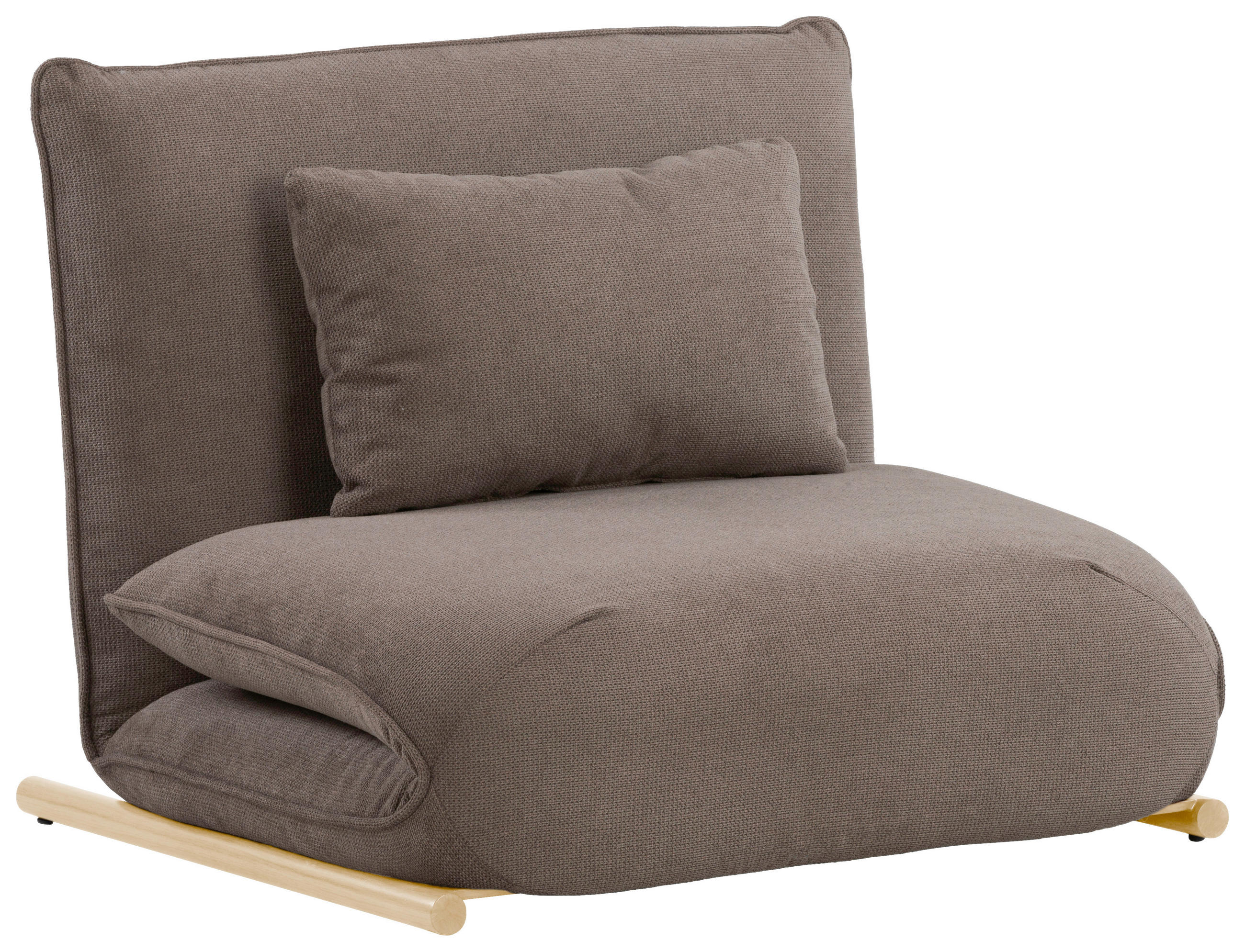 SESSEL in Samt Braun, Nussbaumfarben  - Nussbaumfarben/Braun, Design, Textil/Metall (93/97/80cm) - MID.YOU