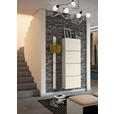 SCHUHKIPPER Gardasee  in 60/161/22 cm  - Taupe, Design, Glas/Holzwerkstoff (60/161/22cm) - Moderano