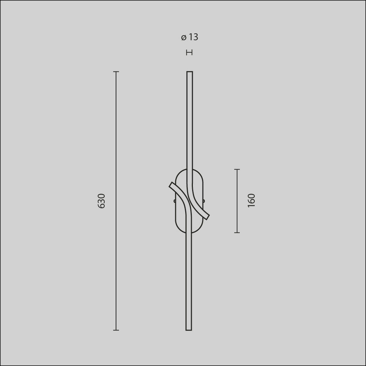 WANDLEUCHTE - Weiss, Design, Kunststoff (8,6/9,7/63cm) - MAYTONI