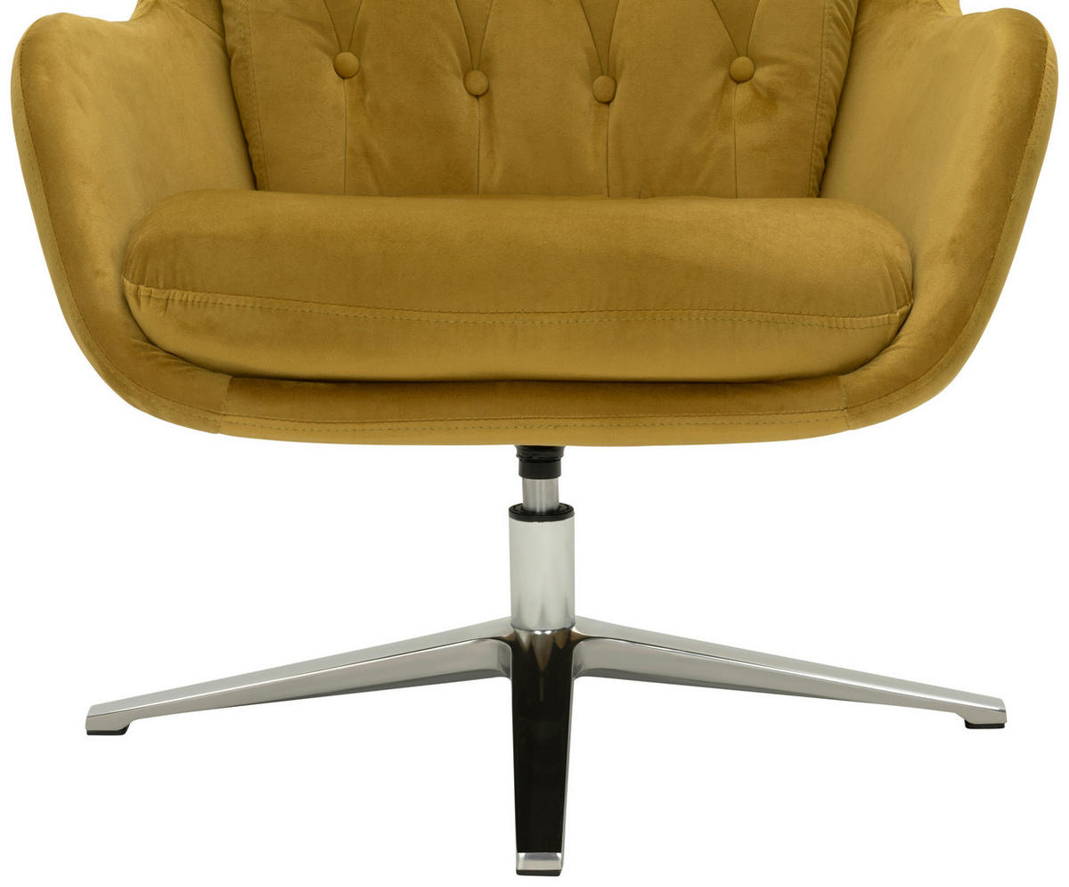 RELAXSESSEL Samt    - Gelb, Design (73/102/84cm) - MID.YOU
