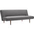 SCHLAFSOFA Grau - Dunkelbraun/Grau, Design, Holz/Textil (200/84/93cm) - Innovation
