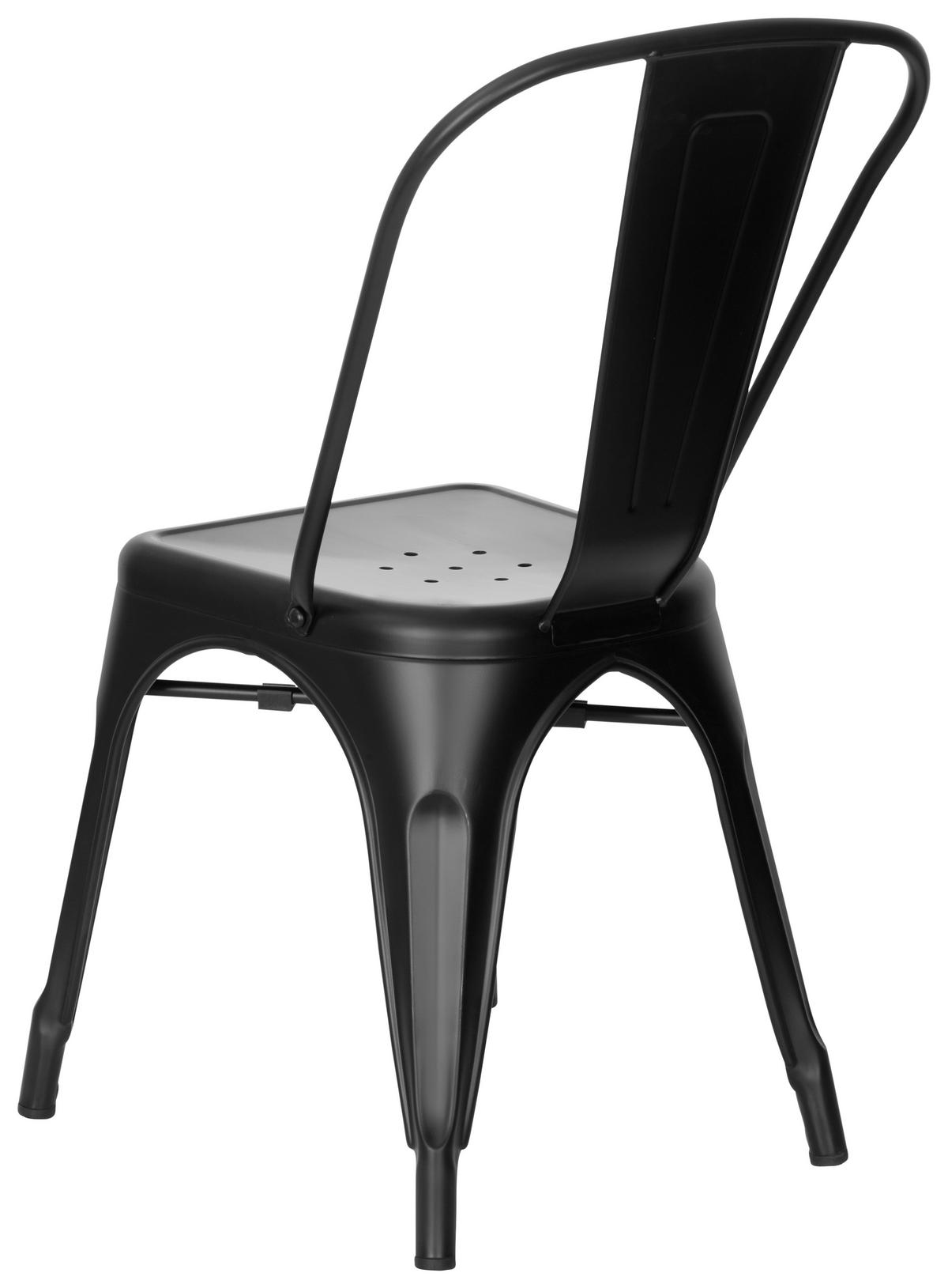 STUHL  in Stahl Metall  - Schwarz, Basics, Metall (44/84/54cm) - MID.YOU
