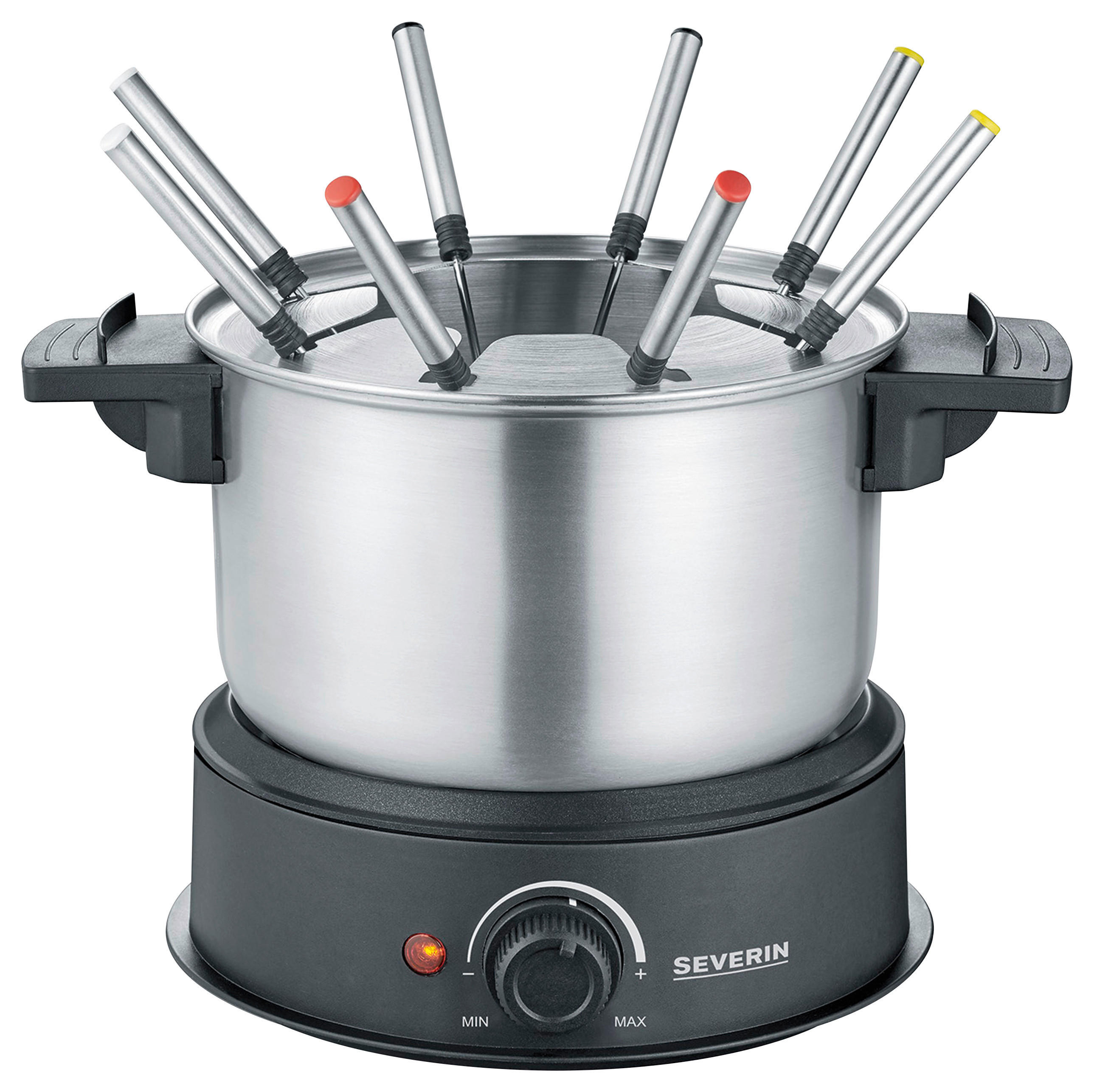FONDUESET  - Silberfarben, Basics, Metall - Severin