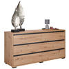 SIDEBOARD  in 160/79/48 cm  - Eichefarben/Anthrazit, Design, Holzwerkstoff/Kunststoff (160/79/48cm) - Carryhome