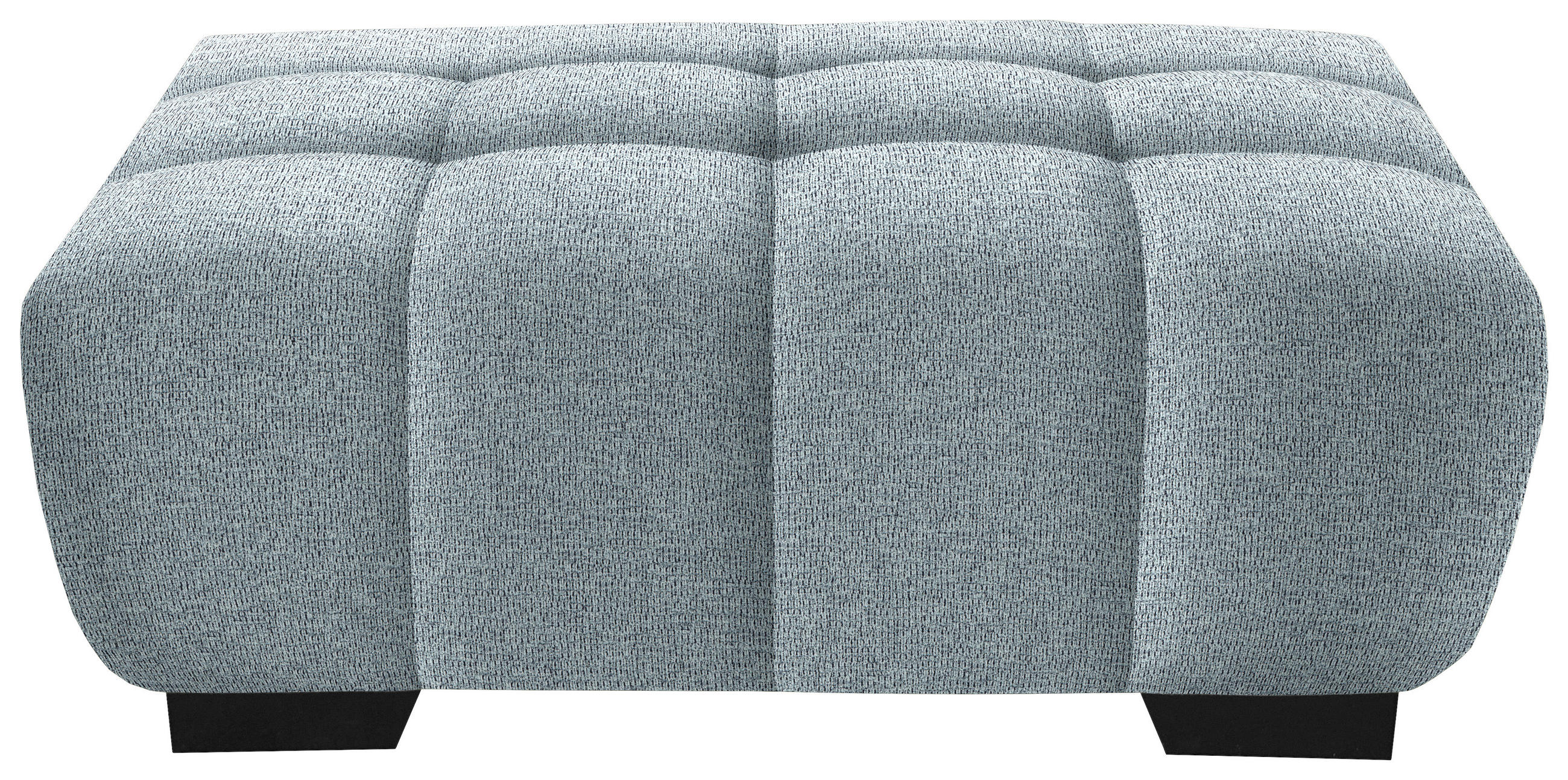 HOCKER in Textil Türkis  - Türkis/Schwarz, Konventionell, Textil/Metall (106/40/72cm) - Hom`in