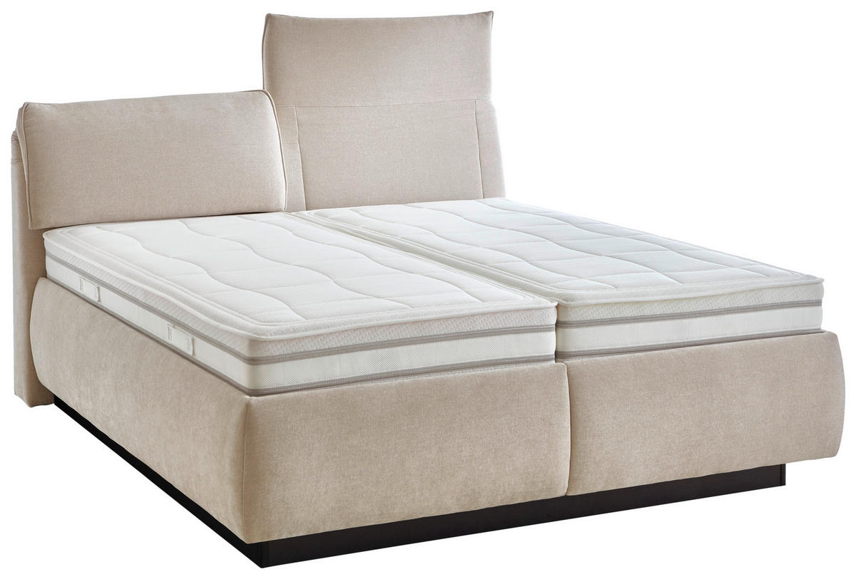ČALOUNĚNÁ POSTEL, 180/200 cm, přírodní barvy - bílá/černá, Konvenční, dřevo/kompozitní dřevo (180/200cm) - Beldomo - Sleep