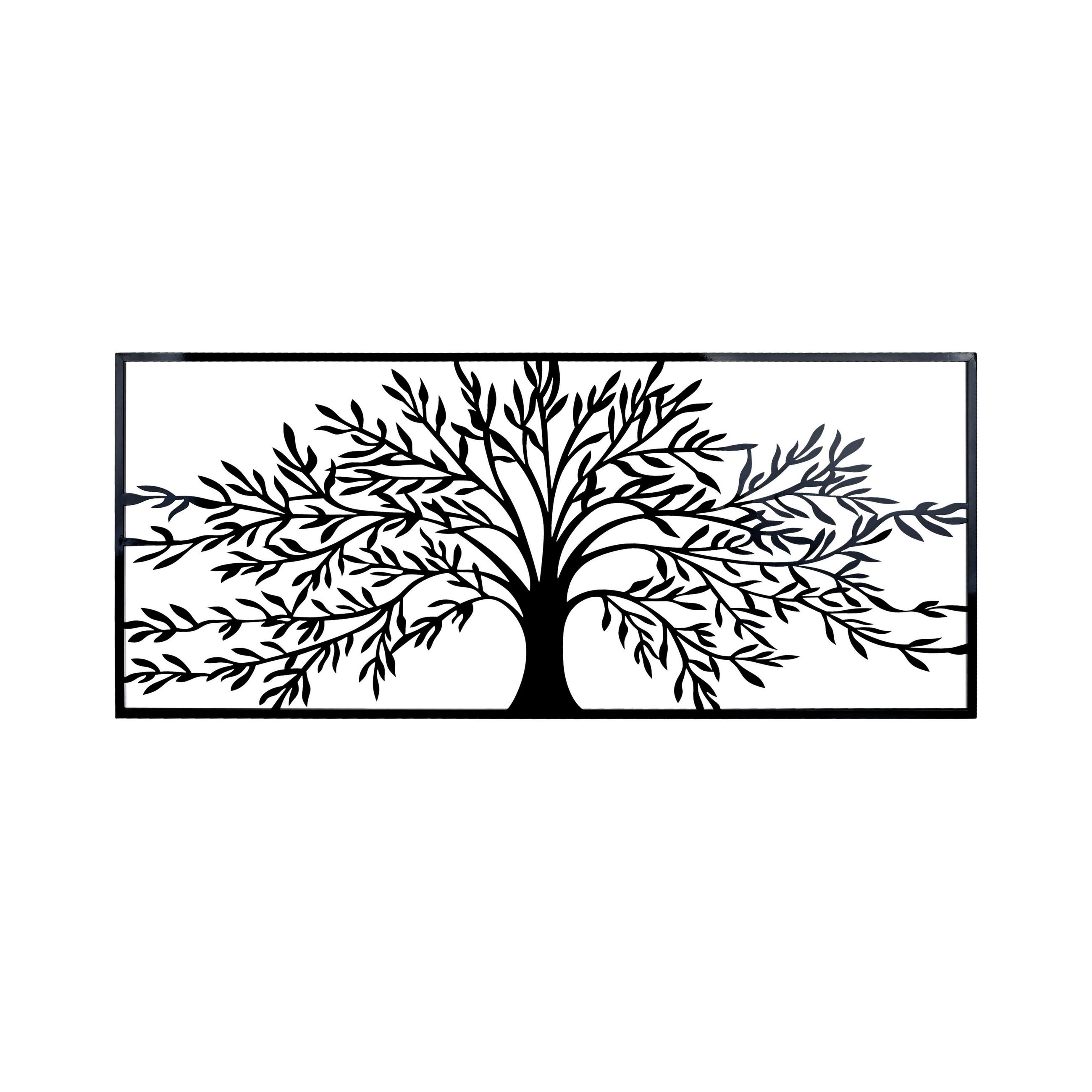 ZIDNA DEKORACIJA 140/60 cm - crna, Osnovno, metal (140/60cm) - Ambia Home