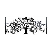 NÁSTENNÁ DEKORÁCIA  - čierna, Basics, kov (140/60cm) - Ambia Home