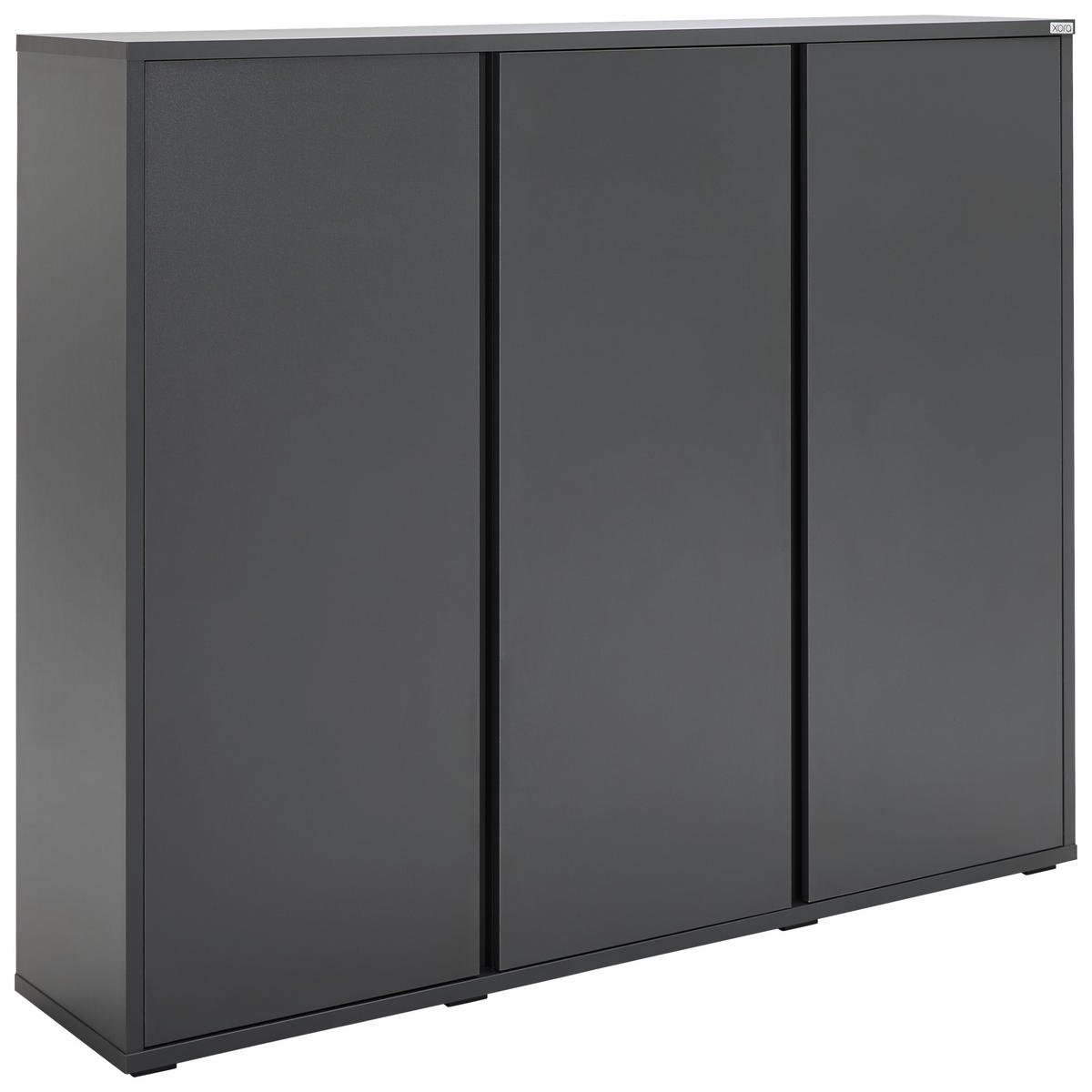 SCHUHSCHRANK Anthrazit  - Anthrazit, KONVENTIONELL, Holzwerkstoff/Kunststoff (145/120/34cm) - Xora