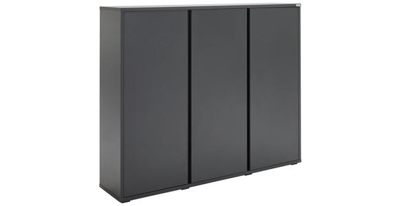 SCHUHSCHRANK  in 145/120/34 cm  - Anthrazit, KONVENTIONELL, Holzwerkstoff/Kunststoff (145/120/34cm) - Xora