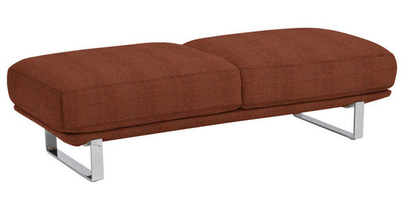 HOCKER in Textil Rostfarben  - Rostfarben, Design, Textil/Metall (160/44/60cm) - Dieter Knoll