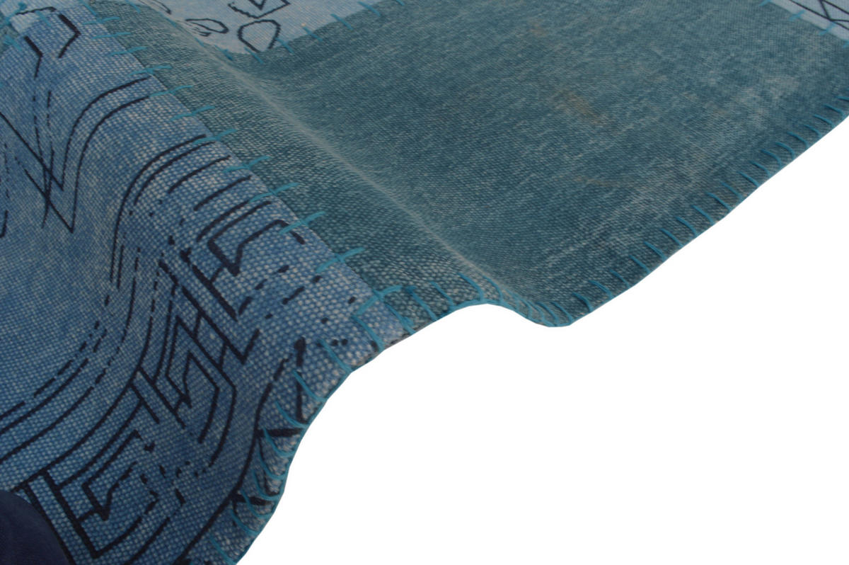 RAVNO TKANA PREPROGA  Lyrical     120/170 cm     modra, večbarvno  - modra/večbarvno, Basics, tekstil (120/170cm) - Kayori