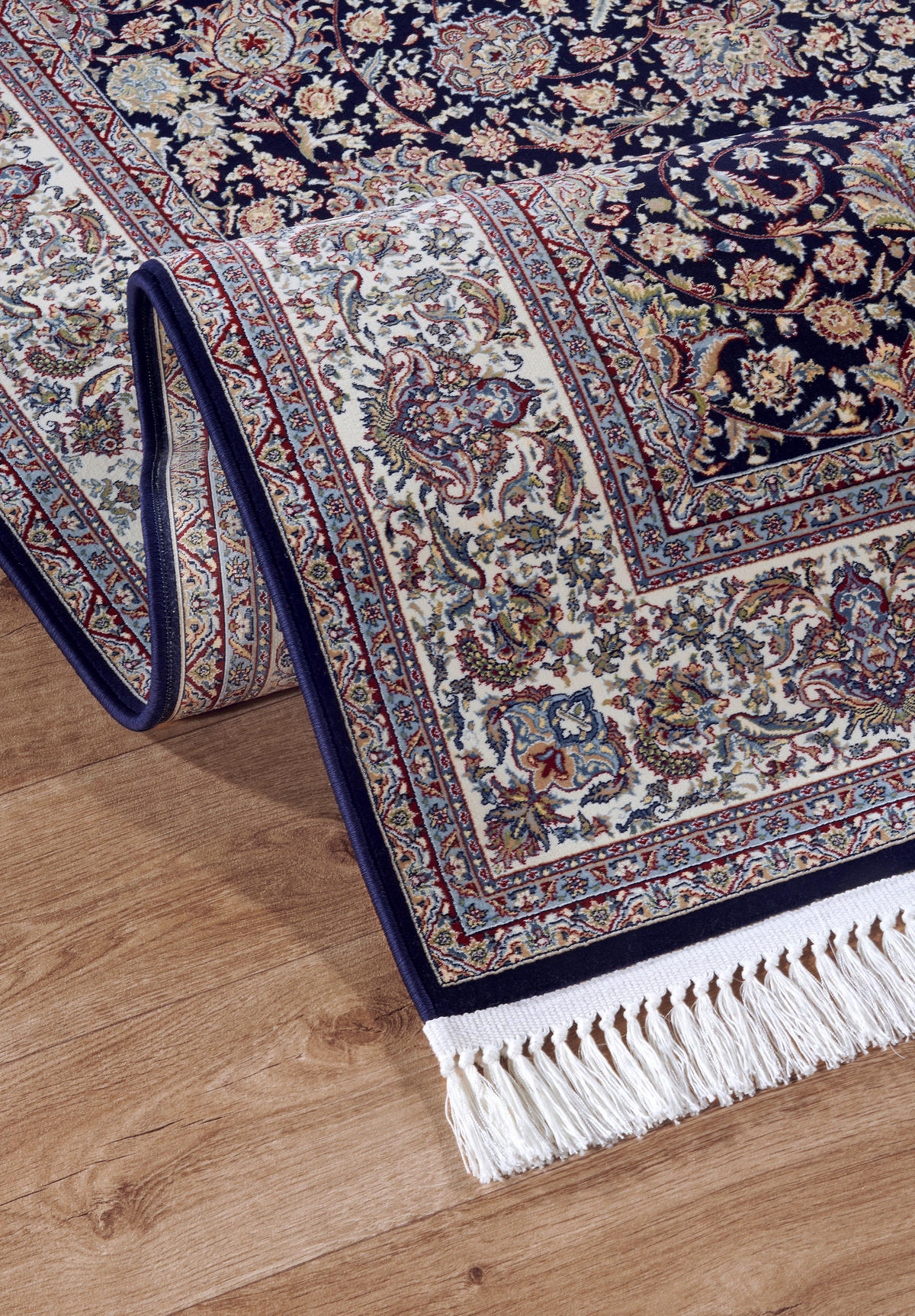 FLACHWEBETEPPICH 155/235 cm Kollektion 1870 Blau, Creme  - Blau/Creme, Design, Kunststoff/Textil (155/235cm) - Villeroy & Boch