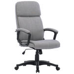 CHEFSESSEL Webstoff Grau, Schwarz  - Schwarz/Grau, Basics, Kunststoff/Textil (68/112-122/57cm) - Carryhome