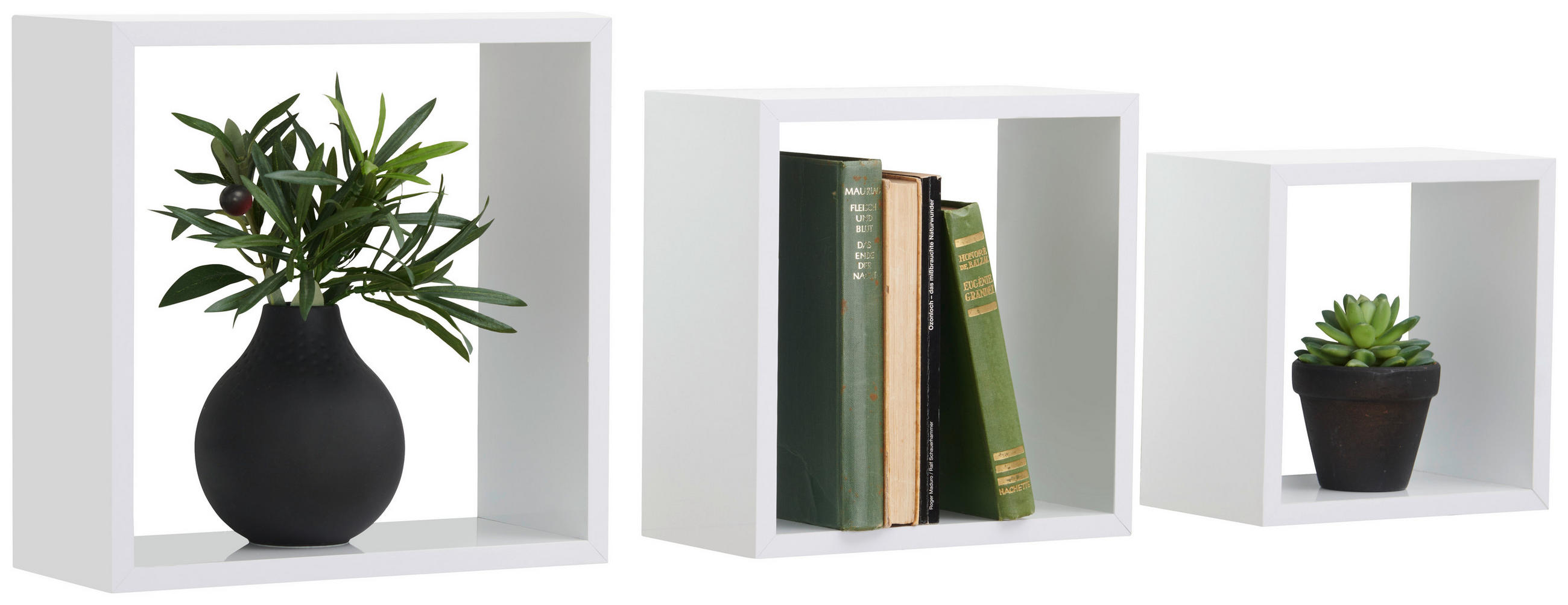 Xora SADA NÁSTĚNNÝCH REGÁLŮ, bílá