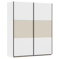 SCHWEBETÜRENSCHRANK in Weiss, Champagner  - Weiss/Champagner, Modern, Holzwerkstoff/Metall (175/210/59cm) - Rauch Möbel