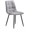 STUHL Webstoff Grau, Schwarz  - Schwarz/Grau, LIFESTYLE, Textil/Metall (44,5/86/54,5cm) - Livetastic