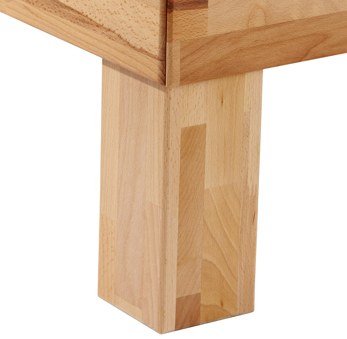 BETT 90/200 cm  in Kernbuche  - Kernbuche, KONVENTIONELL, Holz (90/200cm) - Boxxx