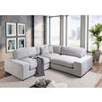 ECKSOFA Greige Bouclé  - Greige/Schwarz, MODERN, Kunststoff/Textil (255/255cm) - Landscape