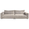 3-SITZER-SOFA in Feincord Beige  - Beige/Schwarz, Design, Kunststoff/Textil (290/86/127cm) - Lomoco