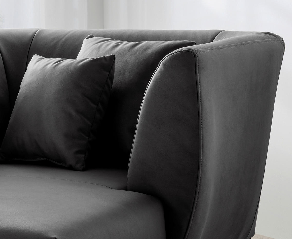 XXL-SESSEL - Schwarz, MODERN, Holz/Textil (108/84/155cm) - Livetastic