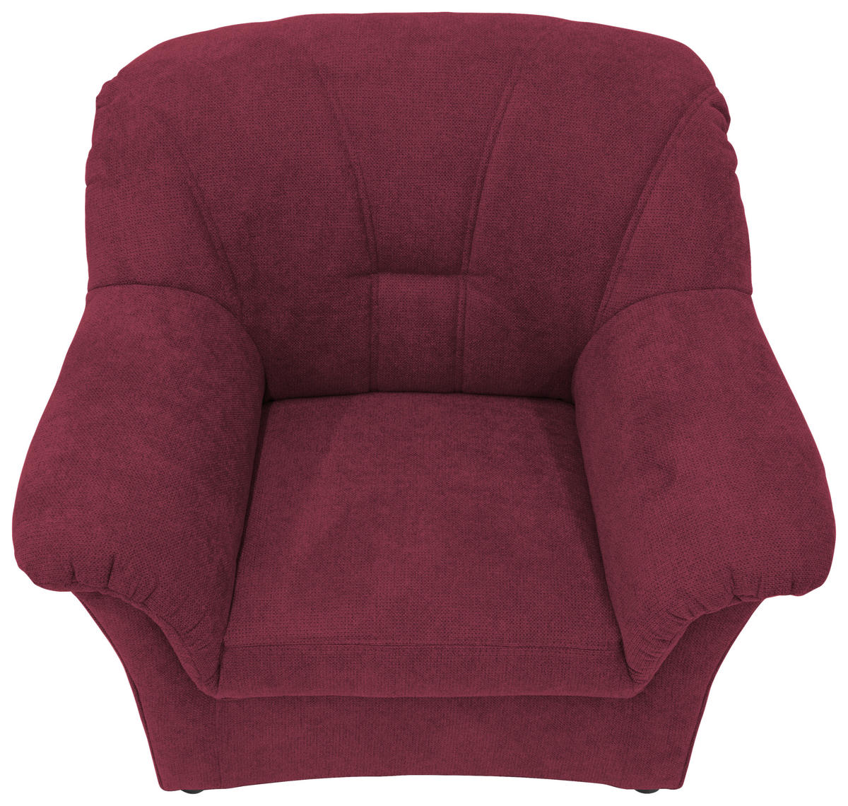SESSEL in Mikrofaser Beere  - Beere/Schwarz, KONVENTIONELL, Kunststoff/Textil (99/84/82cm) - MID.YOU